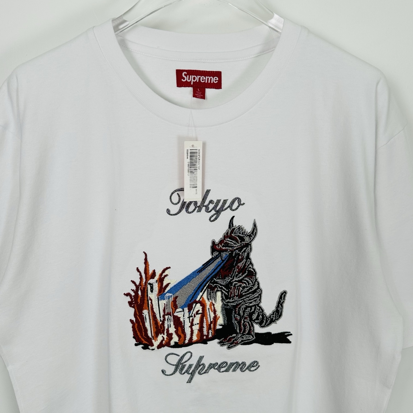 シュプリーム Monster S/S Top 東京刺繍 ホワイト 詳細画像 3