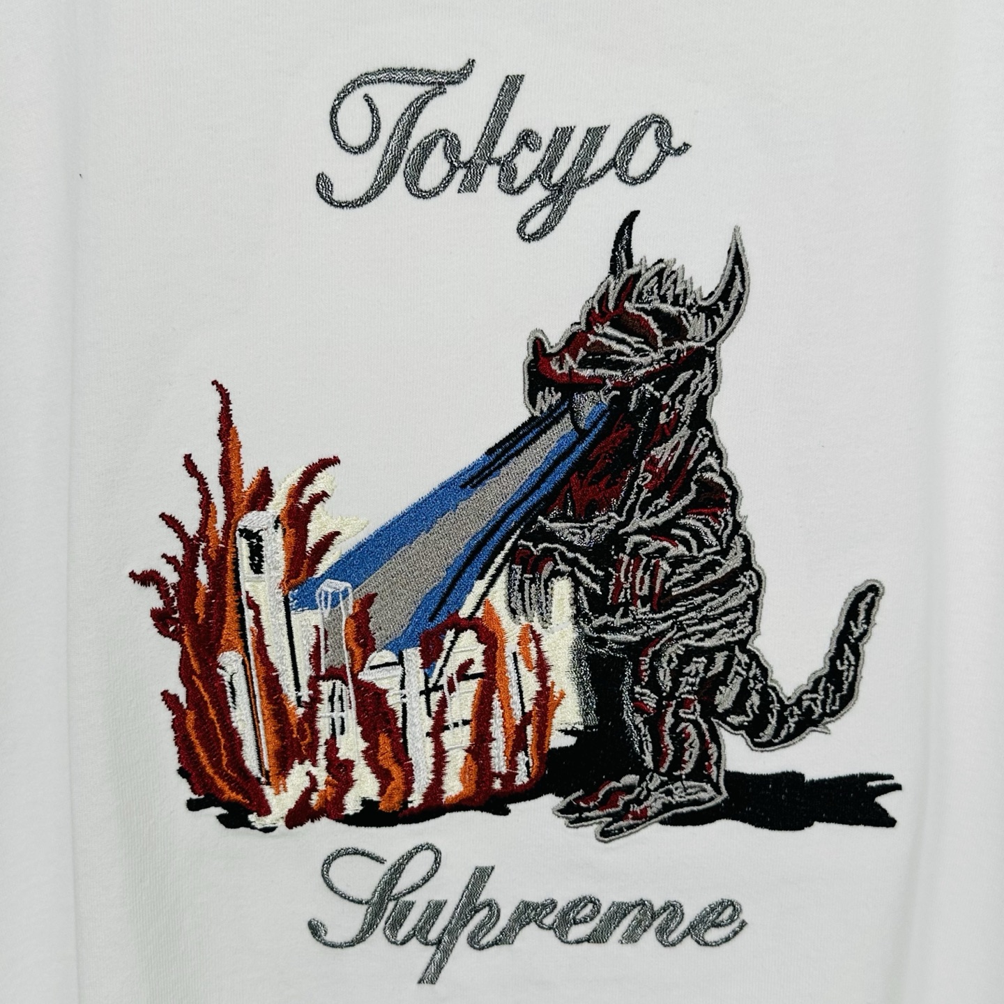 シュプリーム Monster S/S Top 東京刺繍 ホワイト 画像 6
