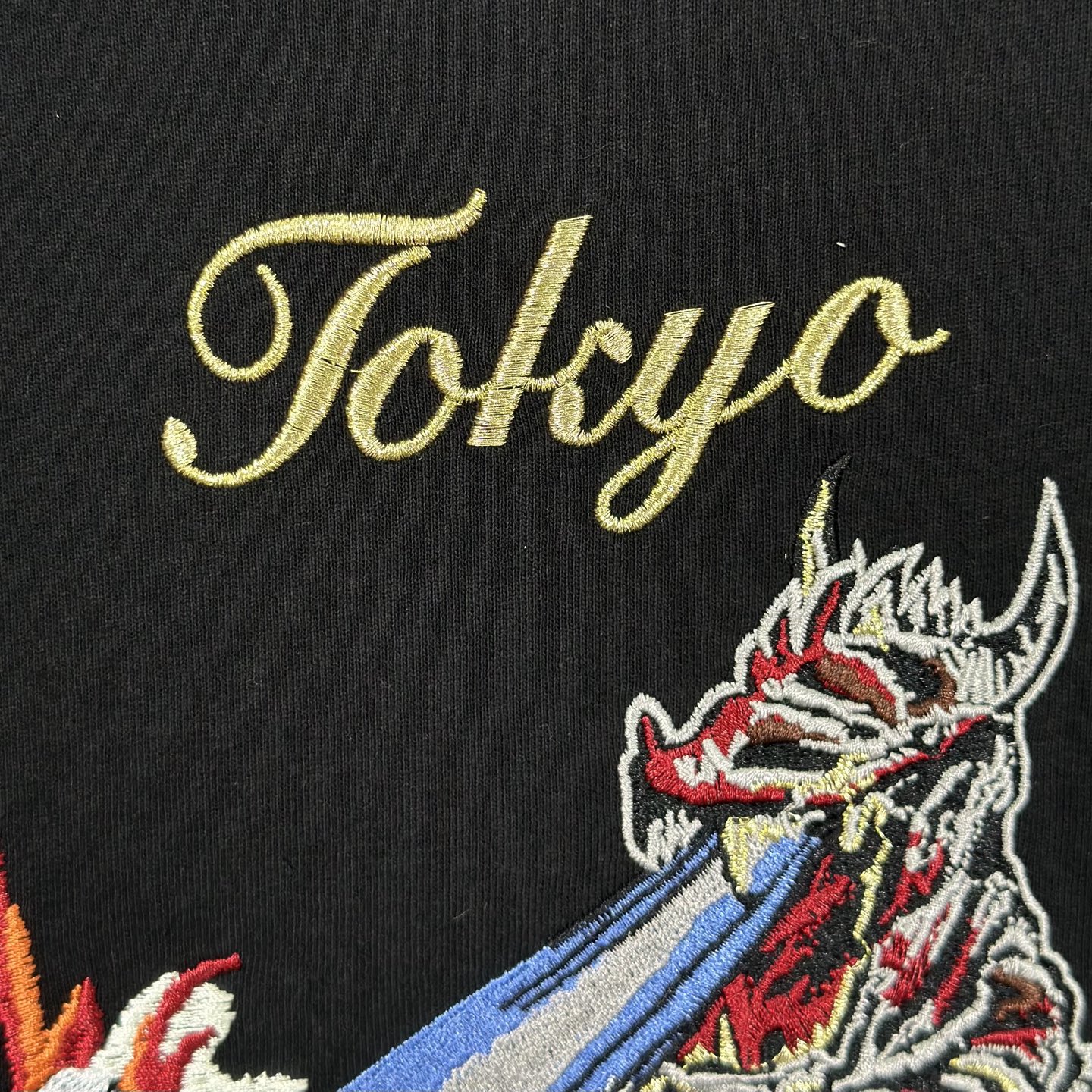 シュプリーム Monster S/S Top 東京刺繍 ブラック 画像 7