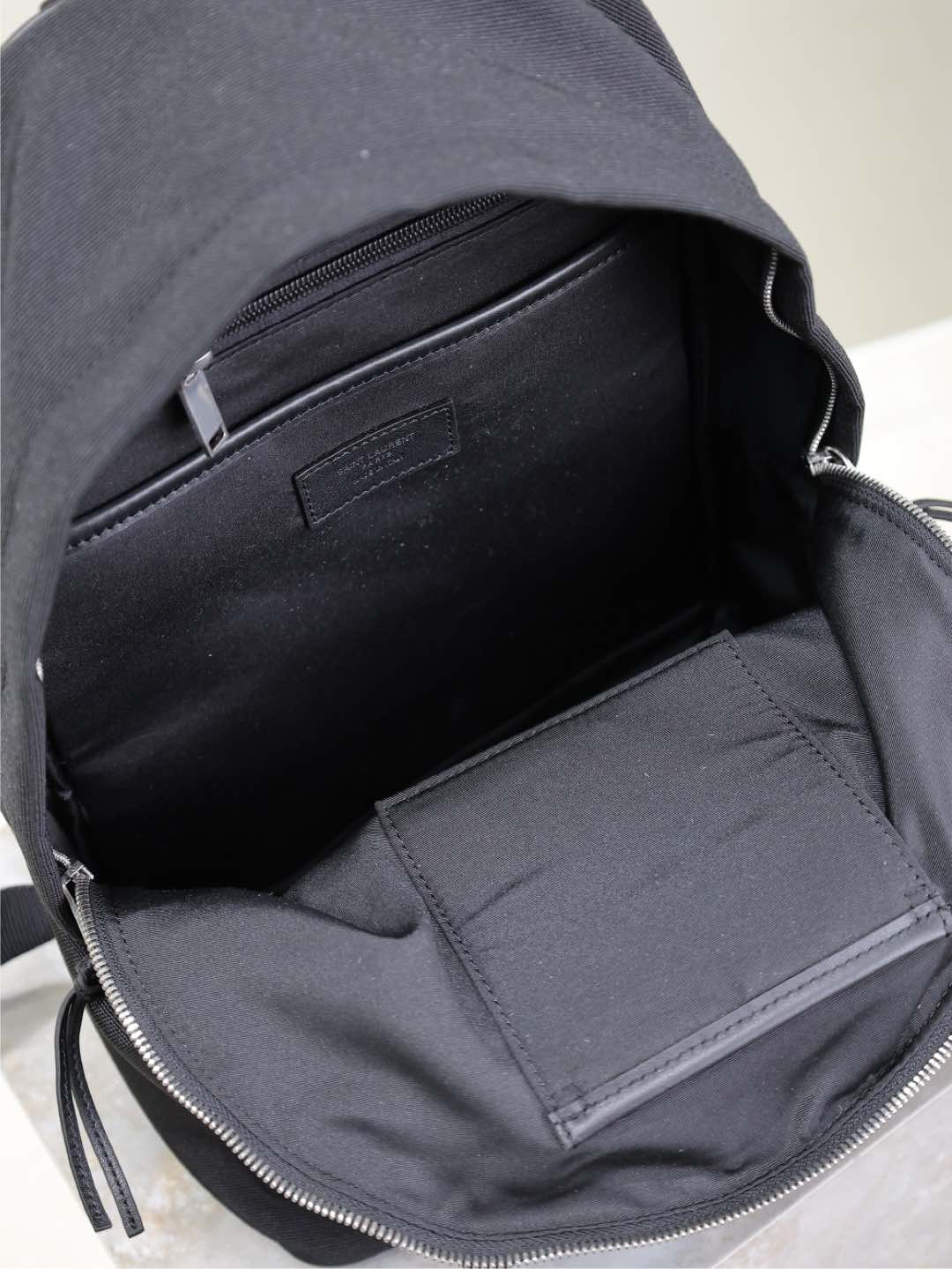 サンローラン City スモール キャンバス レザー バックパック ブラック 534967 画像 7