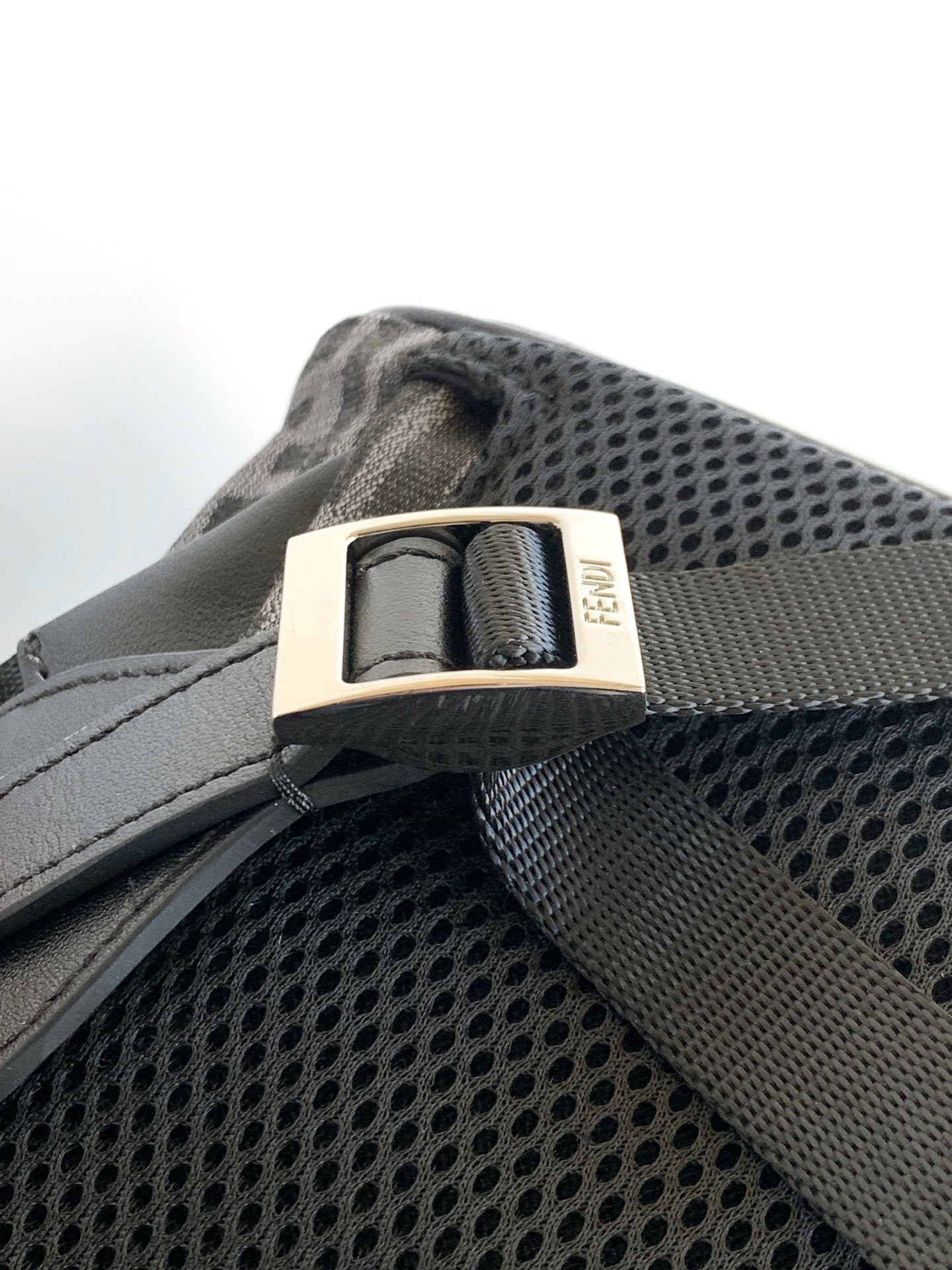 フェンディ FF ジャカード バックパック ブラック 7VZ070 画像 6