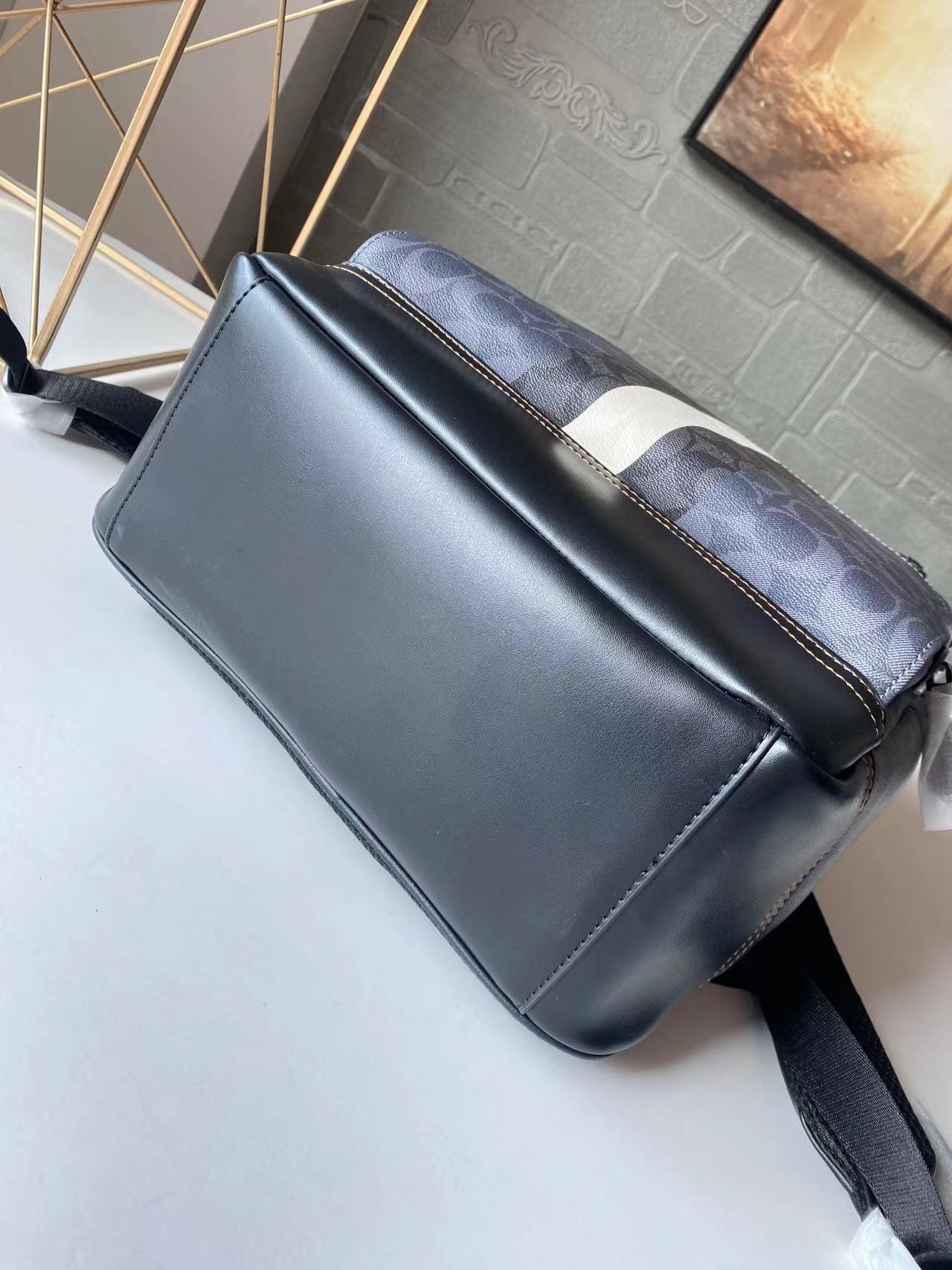 コーチ Graham バックパック シグネチャーキャンバス ブルーストライプ C3230 画像 5