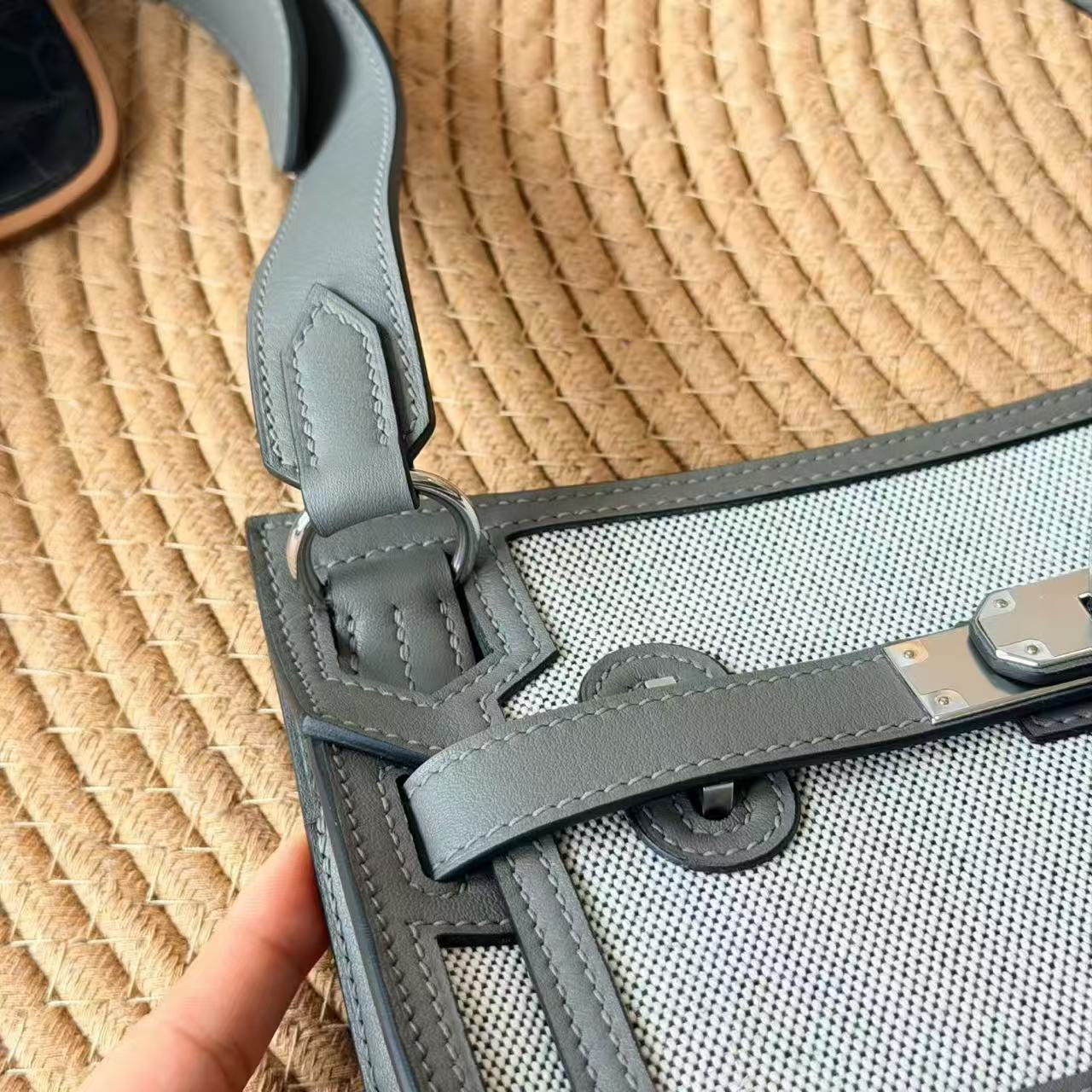 エルメス Jypsiere Mini 23 Hキャンバス スイフト エトゥープ 画像 6