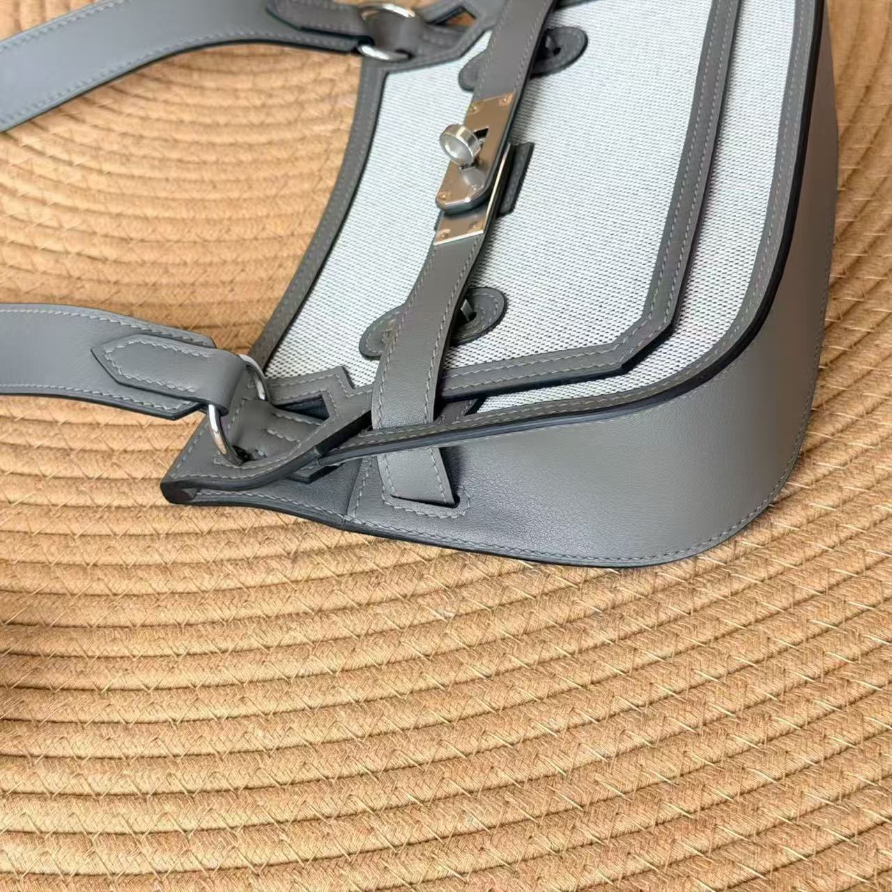 エルメス Jypsiere Mini 23 Hキャンバス スイフト エトゥープ 画像 8
