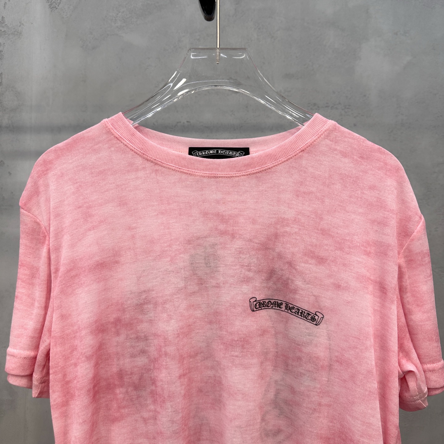 クロムハーツ ホースシュー タイダイ 半袖Tシャツ ピンク 詳細画像 2