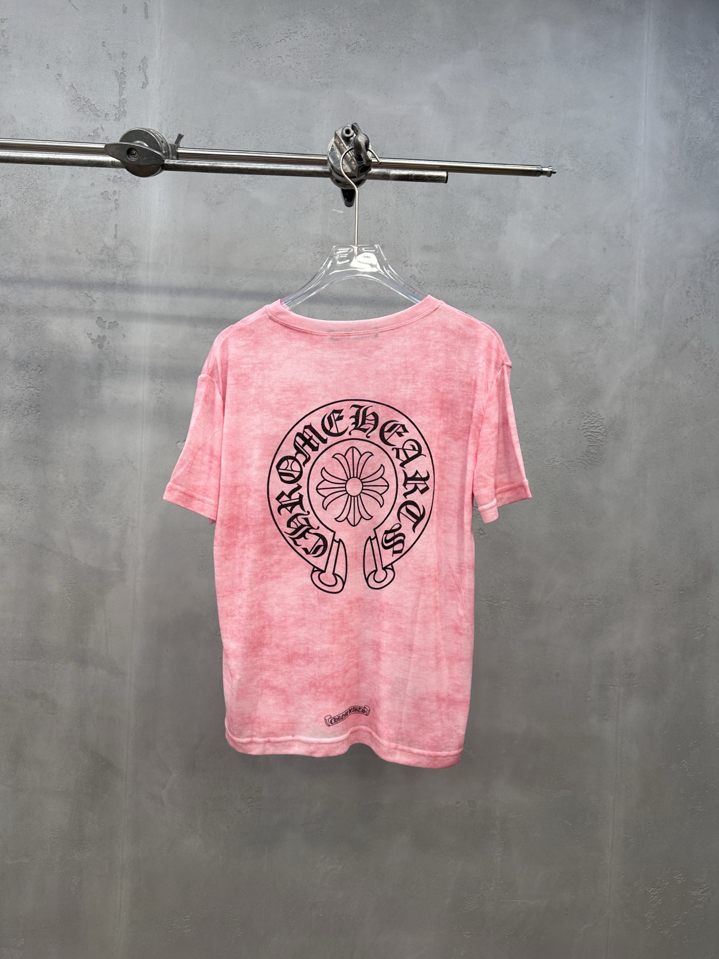 クロムハーツ ホースシュー タイダイ 半袖Tシャツ ピンク 詳細画像 3