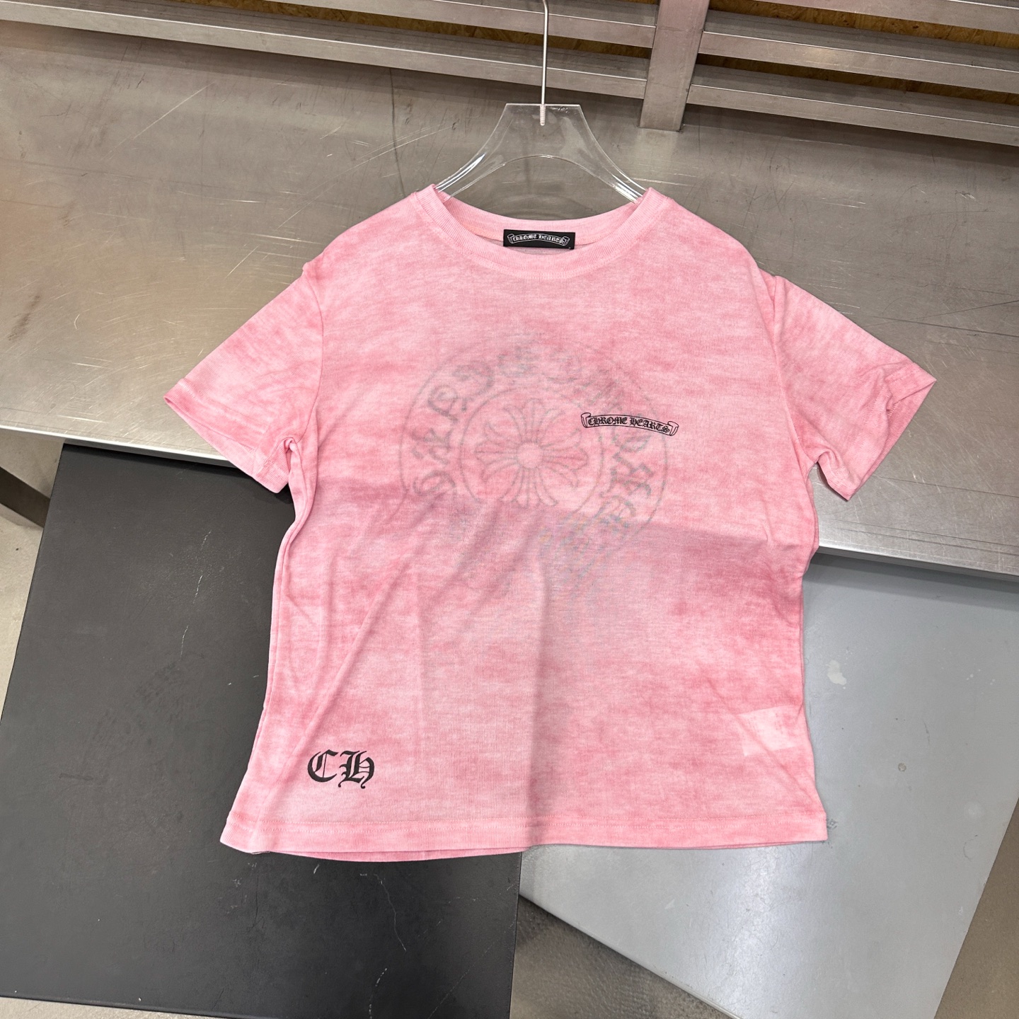 クロムハーツ ホースシュー タイダイ 半袖Tシャツ ピンク 画像 4