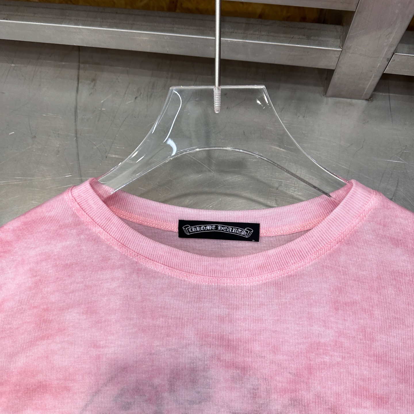 クロムハーツ ホースシュー タイダイ 半袖Tシャツ ピンク 画像 5