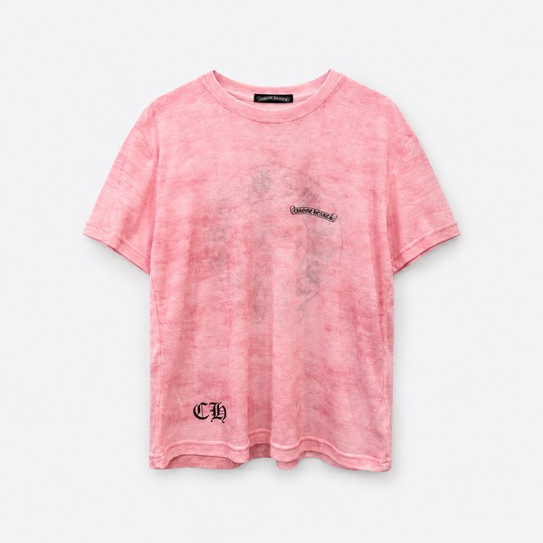 クロムハーツ ホースシュー タイダイ 半袖Tシャツ ピンク