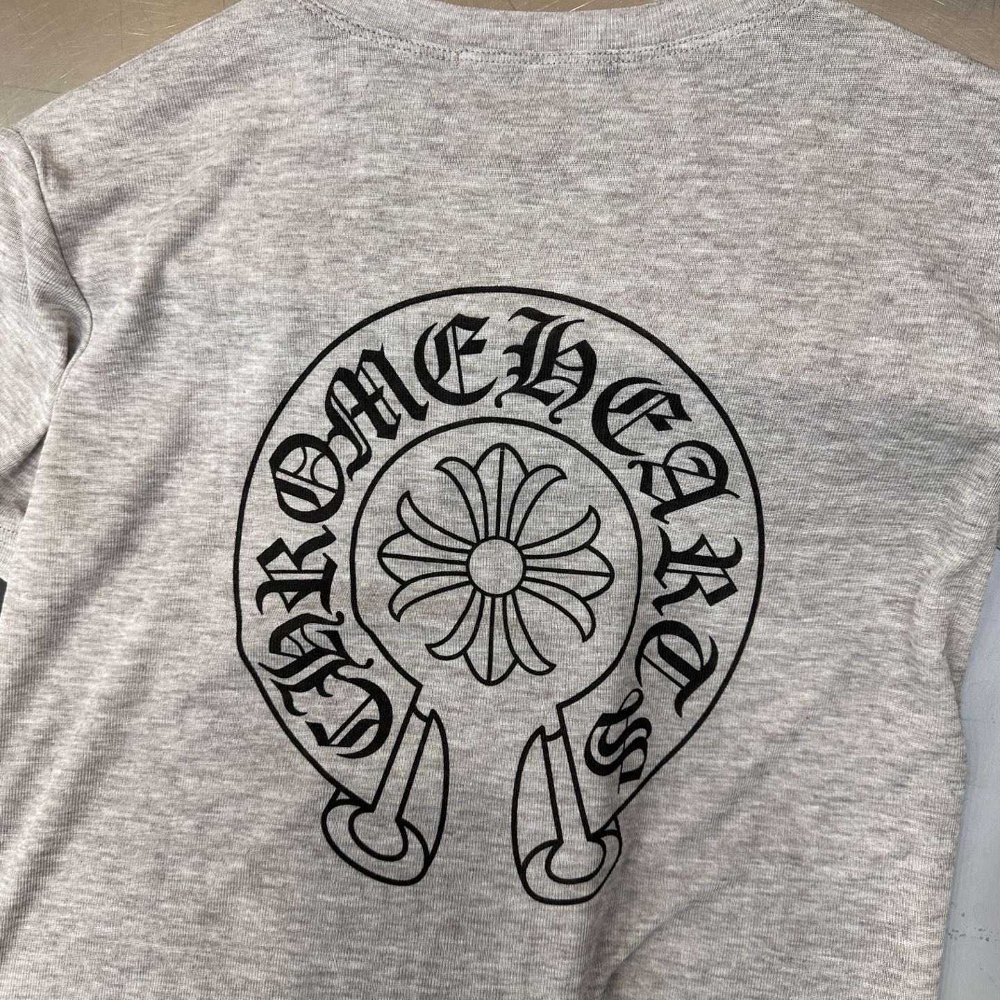 クロムハーツ ホースシュー タイダイ 半袖Tシャツ グレー 画像 6