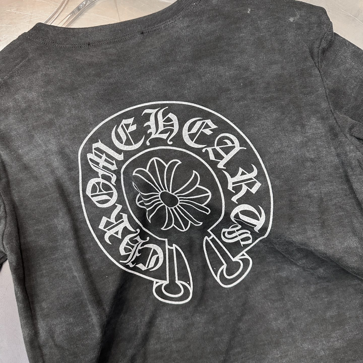 クロムハーツ ホースシュー タイダイ 半袖Tシャツ ブラック 画像 8
