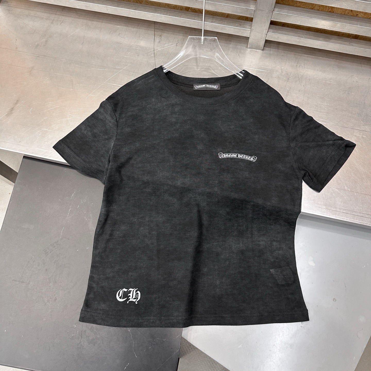 クロムハーツ ホースシュー タイダイ 半袖Tシャツ ブラック 画像 9