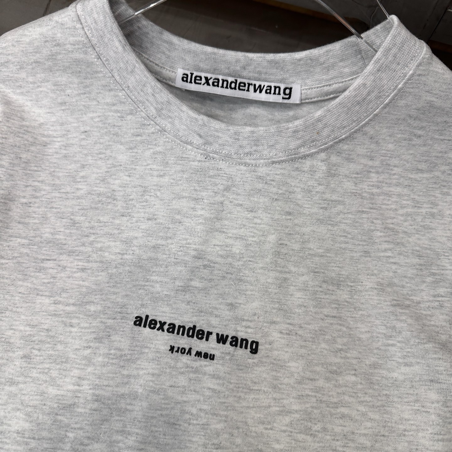 アレキサンダーワン パフロゴ 半袖Tシャツ グレー 4CC4241514208A 画像 5