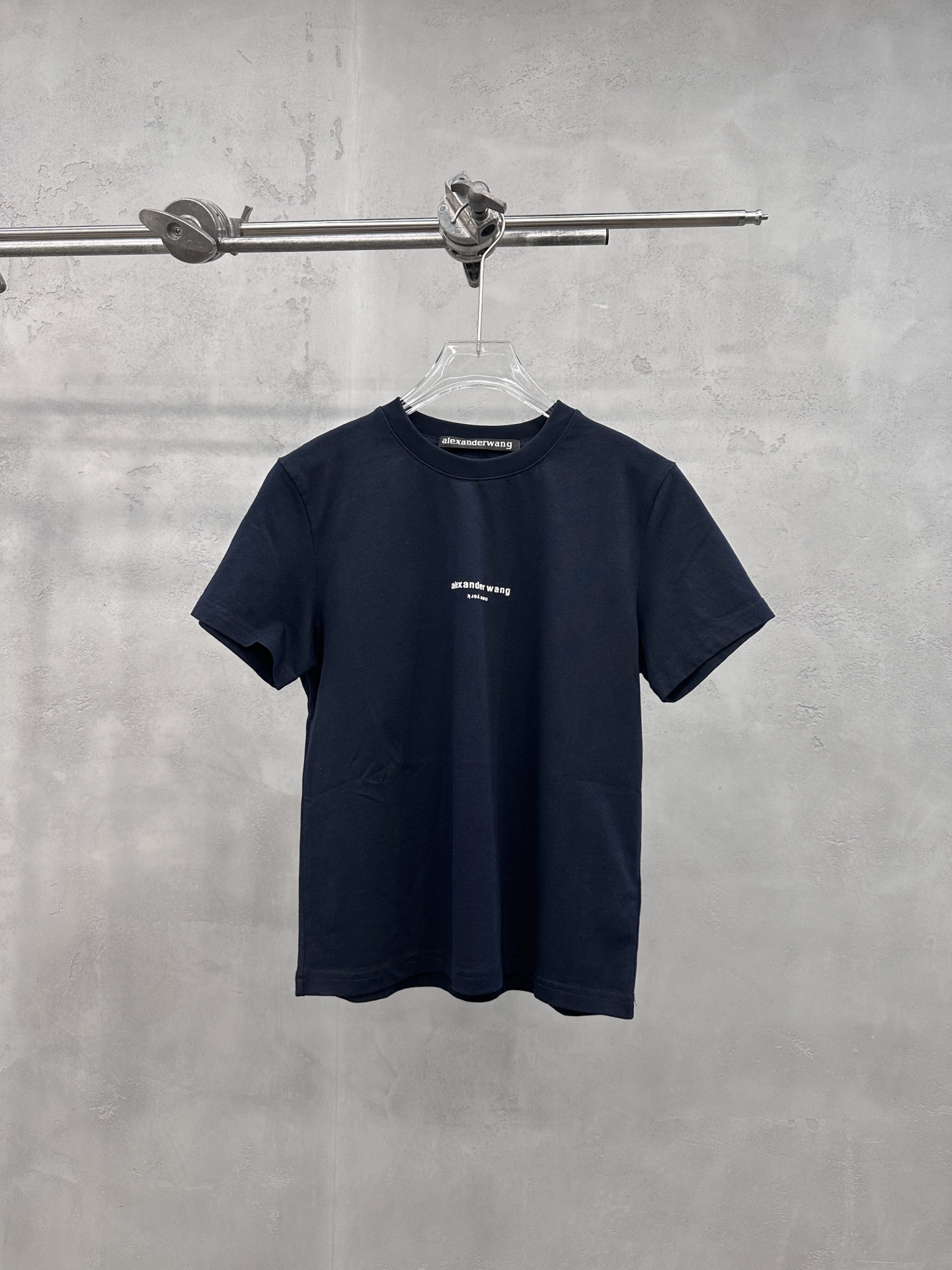 アレキサンダーワン パフロゴ 半袖Tシャツ ウォッシュドネイビー 詳細画像 1