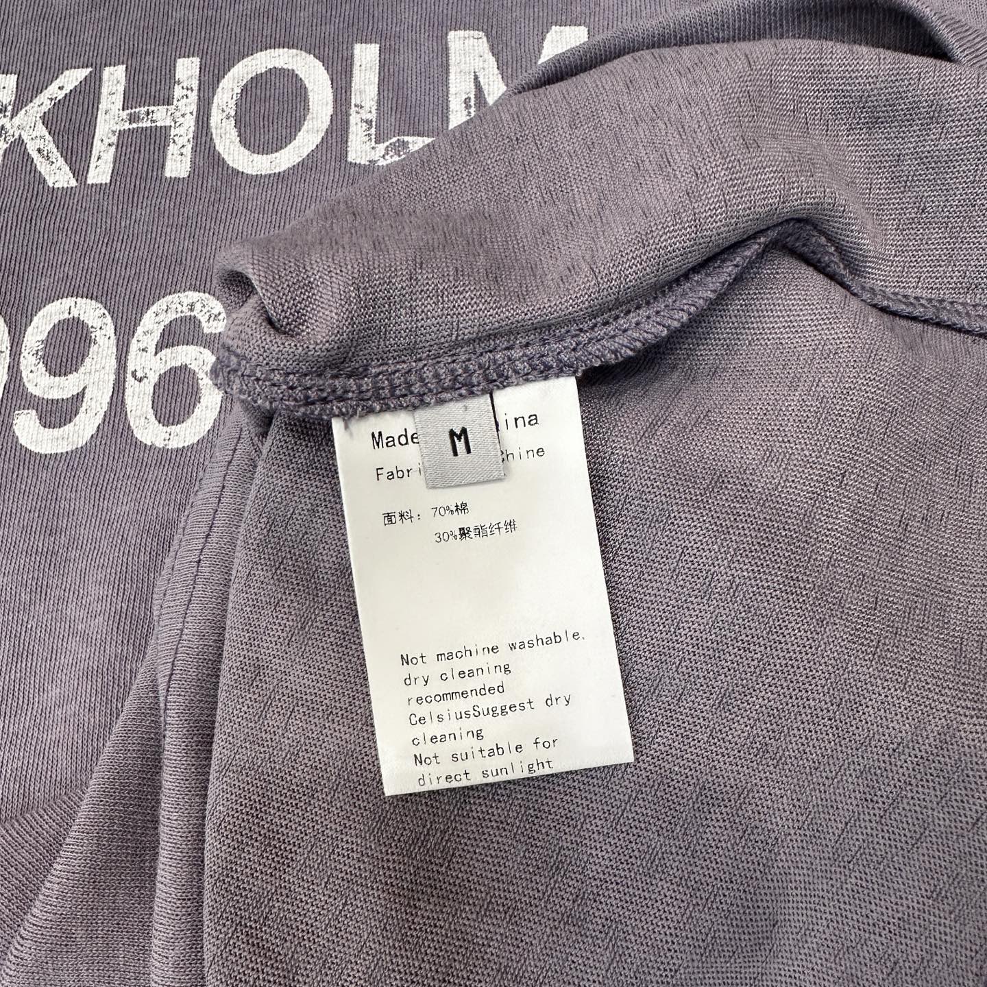 アクネ ストゥディオズ 1996ロゴ 半袖Tシャツ ラベンダー 画像 7