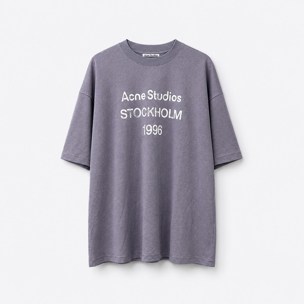 アクネ ストゥディオズ 1996ロゴ 半袖Tシャツ ラベンダー