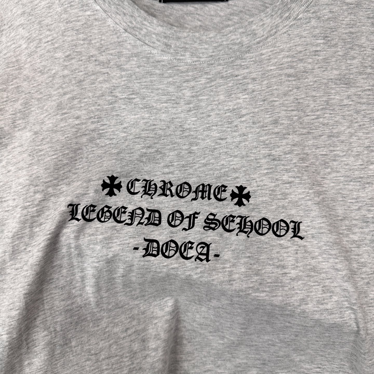 クロムハーツ スクロールラベル ウォッシュ加工 Tシャツドレス グレー 画像 5