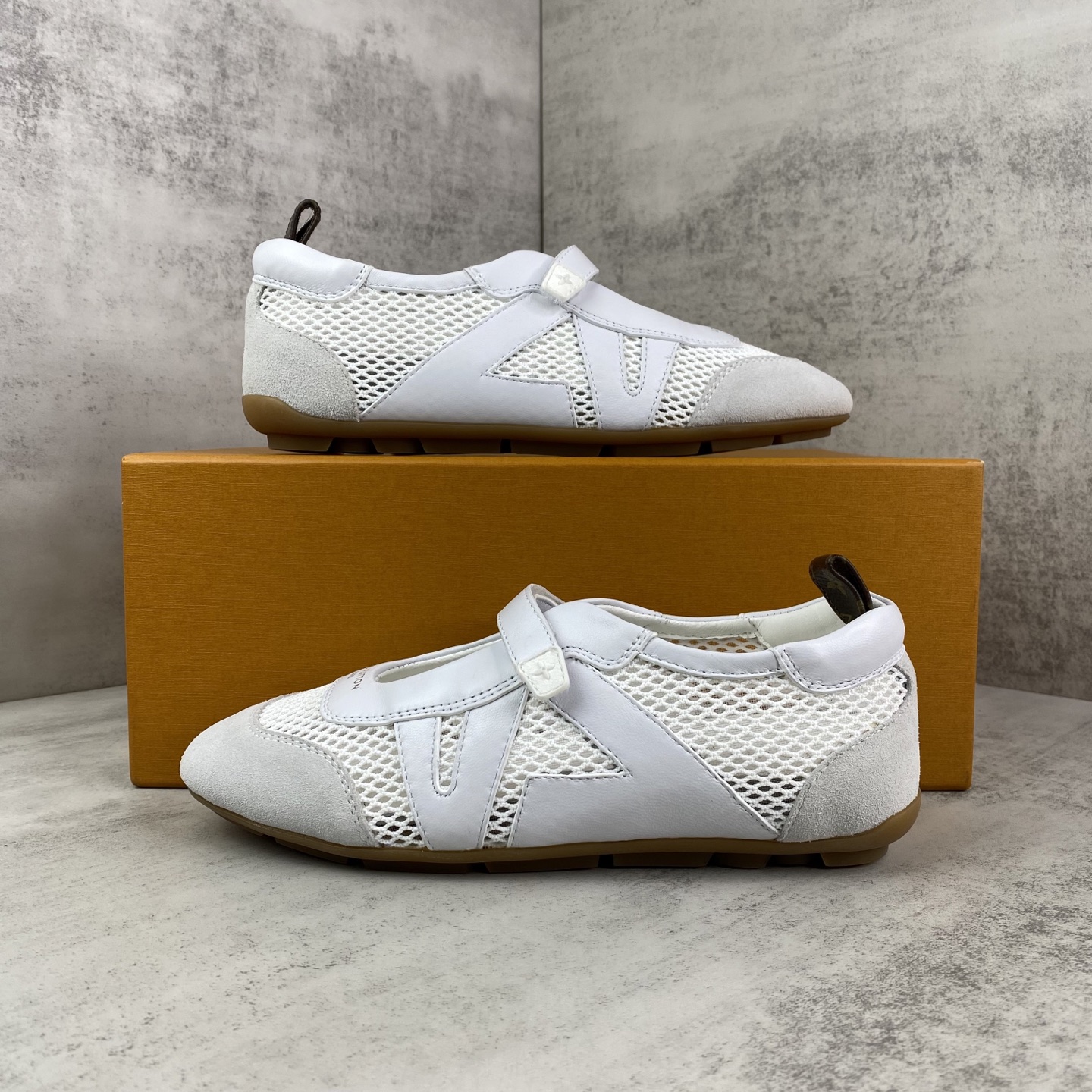 ルイヴィトン Sneakerina レザー ロースニーカー ホワイト 画像 9