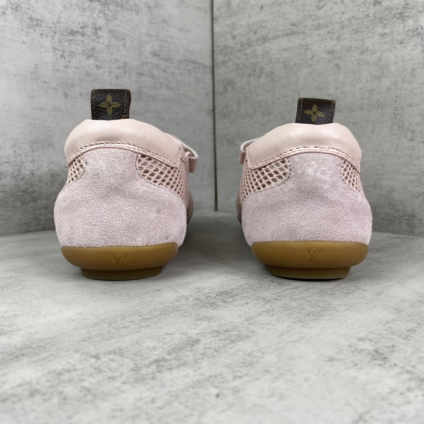 ルイヴィトン Sneakerina サテンメッシュ スニーカー ピンク 画像 5