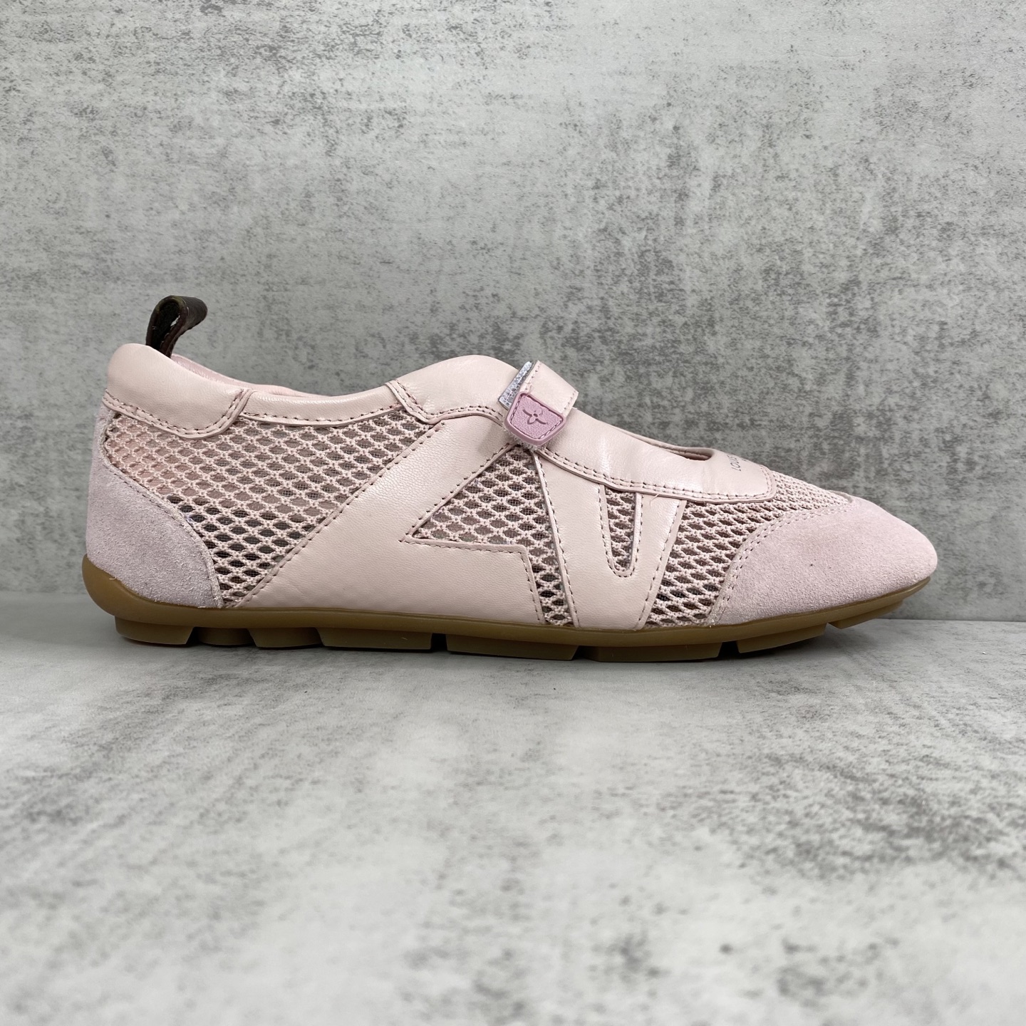 ルイヴィトン Sneakerina サテンメッシュ スニーカー ピンク 画像 6