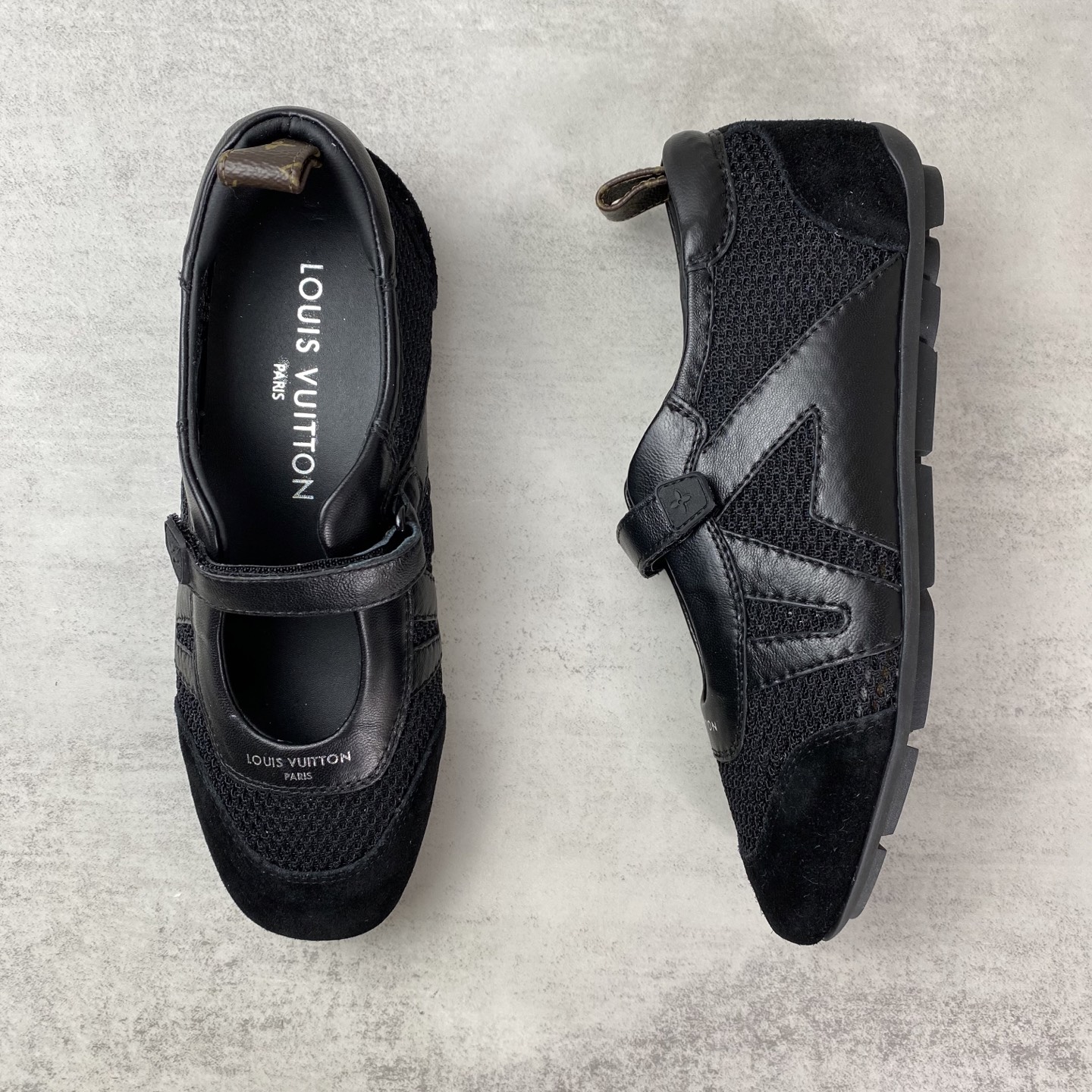 ルイヴィトン Sneakerina モノグラム レーススニーカー ブラック 詳細画像 3