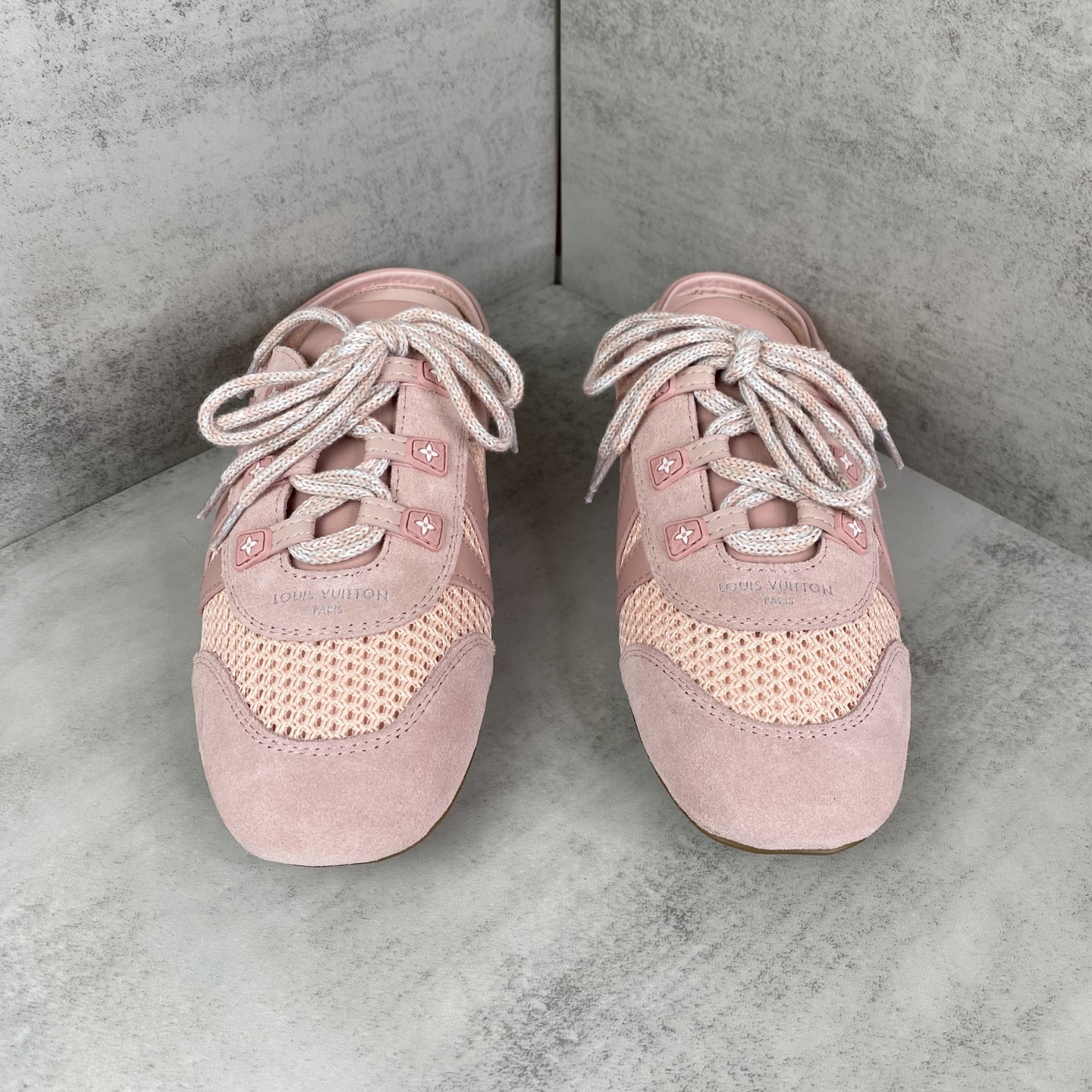 ルイヴィトン Sneakerina モノグラムメッシュ スニーカー ピンク 画像 4