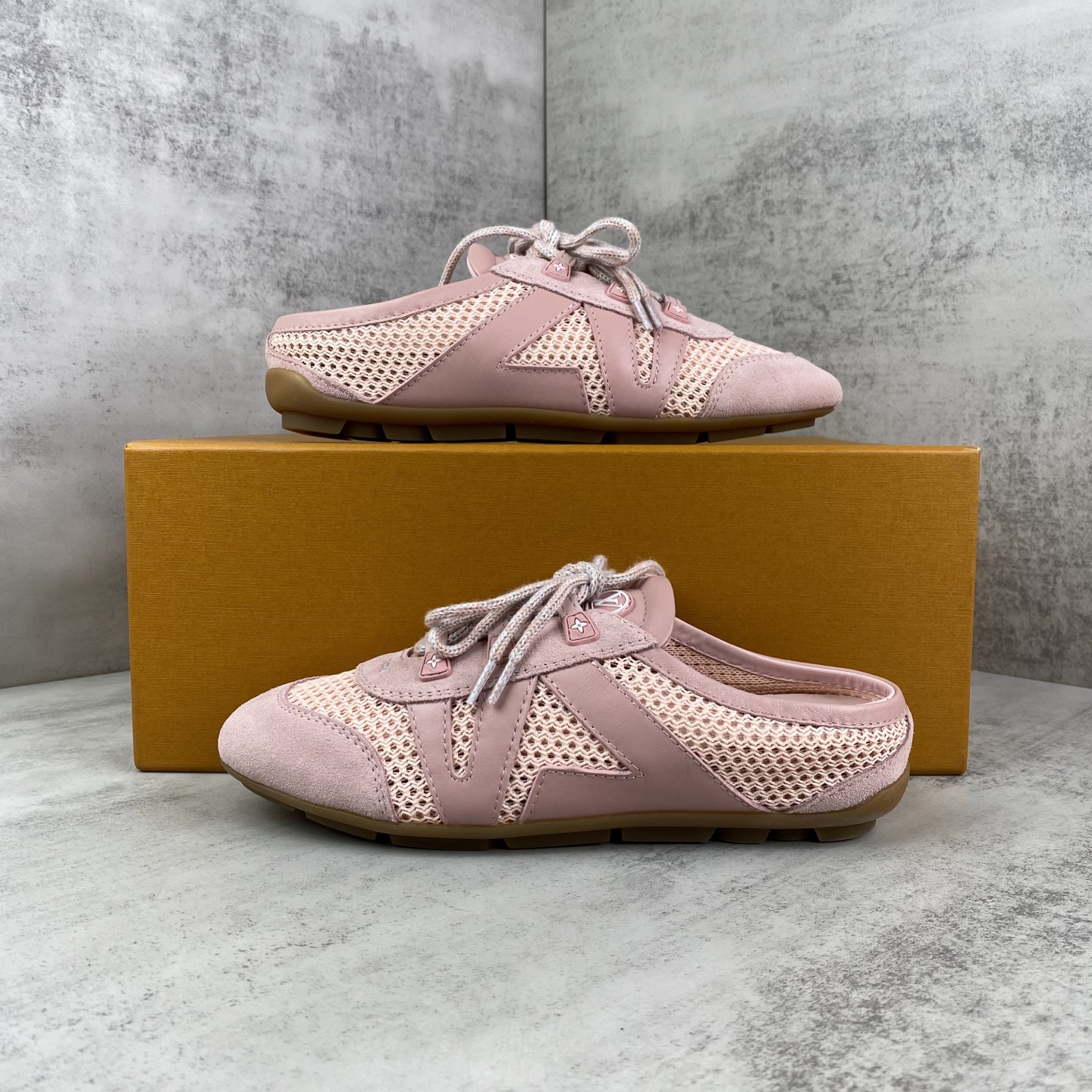ルイヴィトン Sneakerina モノグラムメッシュ スニーカー ピンク 画像 6