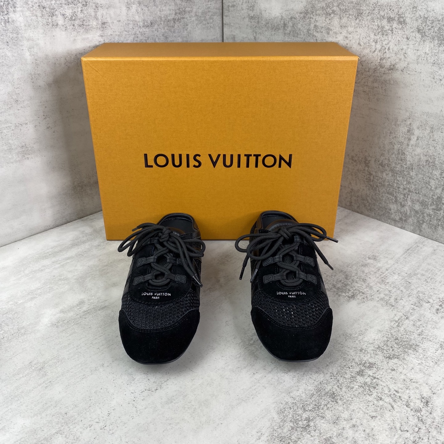 ルイヴィトン Sneakerina モノグラムメッシュ スニーカー ブラック 詳細画像 1
