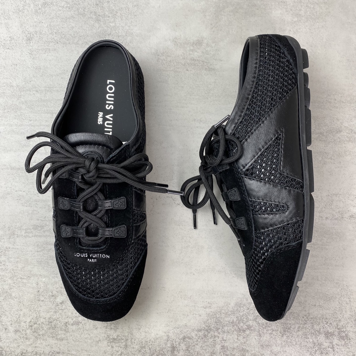 ルイヴィトン Sneakerina モノグラムメッシュ スニーカー ブラック 詳細画像 3