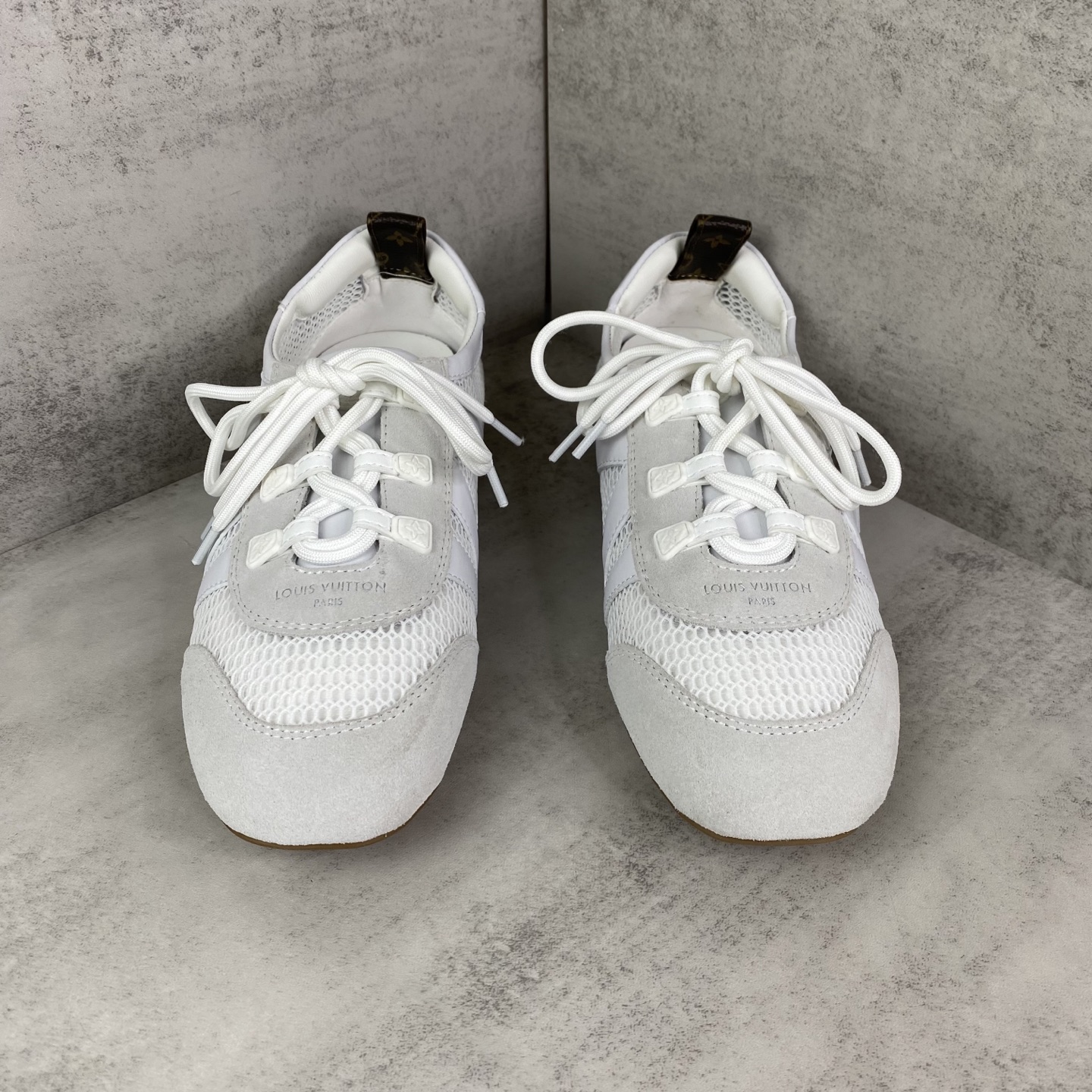ルイヴィトン Sneakerina メッシュ レースアップスニーカー ホワイト 画像 4