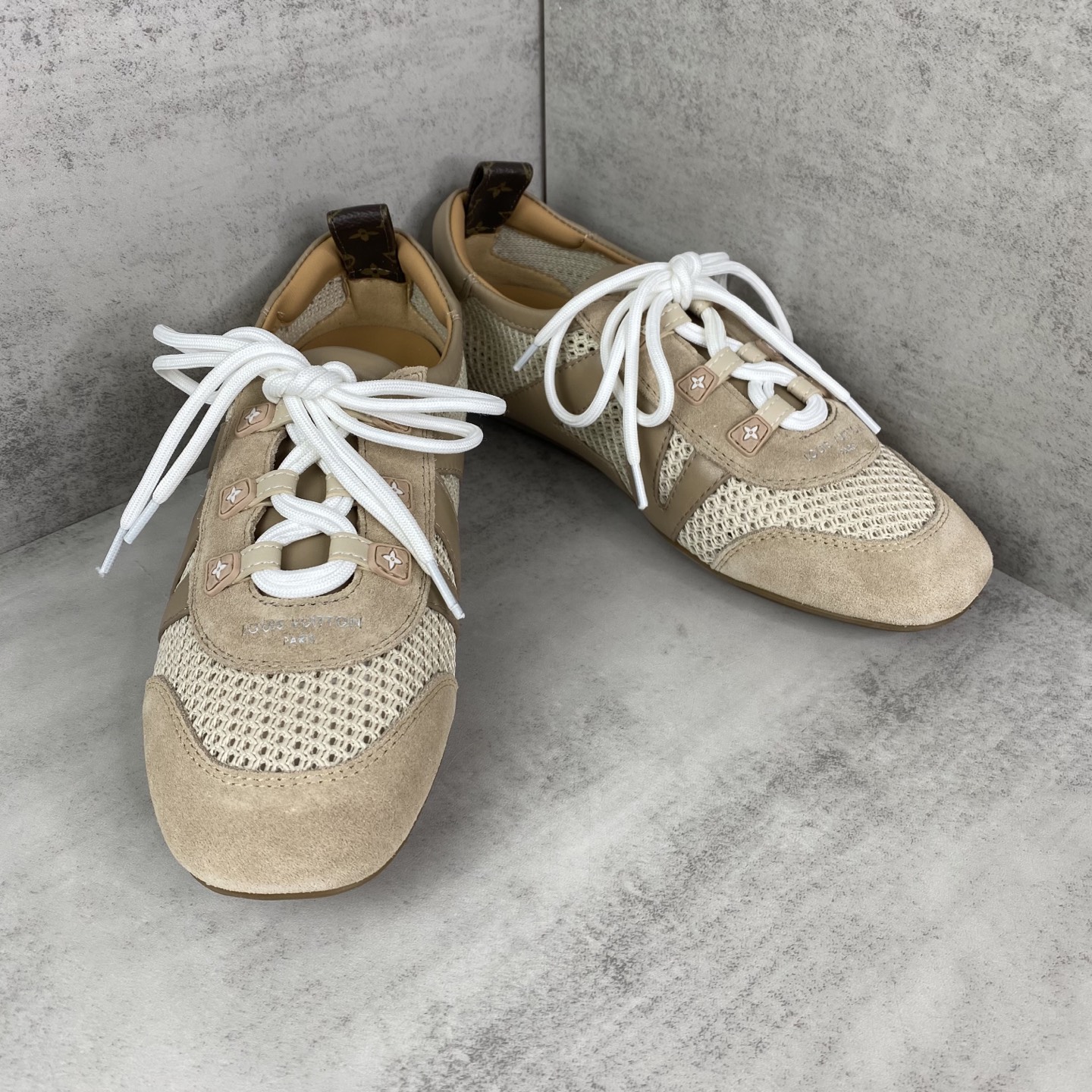 ルイヴィトン Sneakerina メッシュストラップ スニーカー ホワイト 詳細画像 2