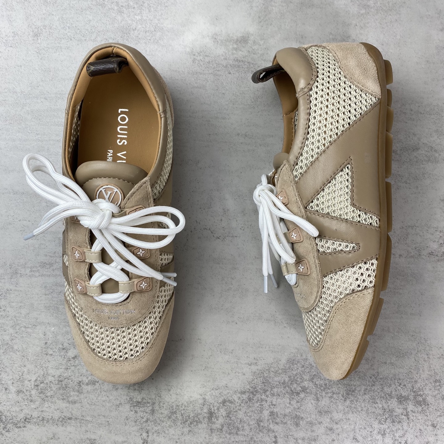 ルイヴィトン Sneakerina メッシュストラップ スニーカー ホワイト 詳細画像 3