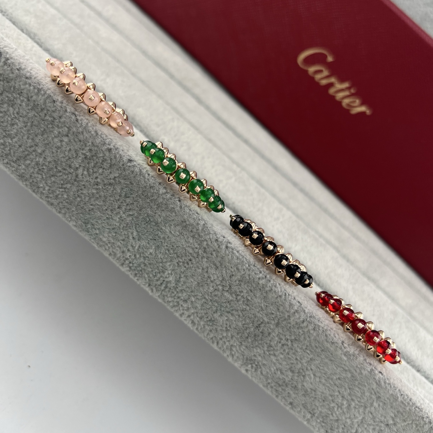 カルティエ Clash de Cartier マルチカラーストーン ピラミッドリング ローズゴールド 詳細画像 1