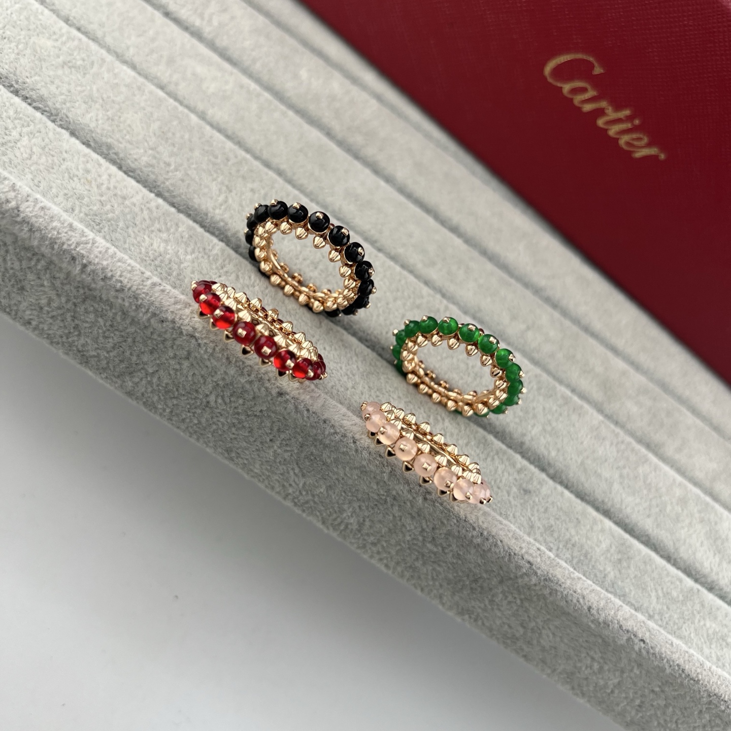 カルティエ Clash de Cartier マルチカラーストーン ピラミッドリング ローズゴールド 画像 4