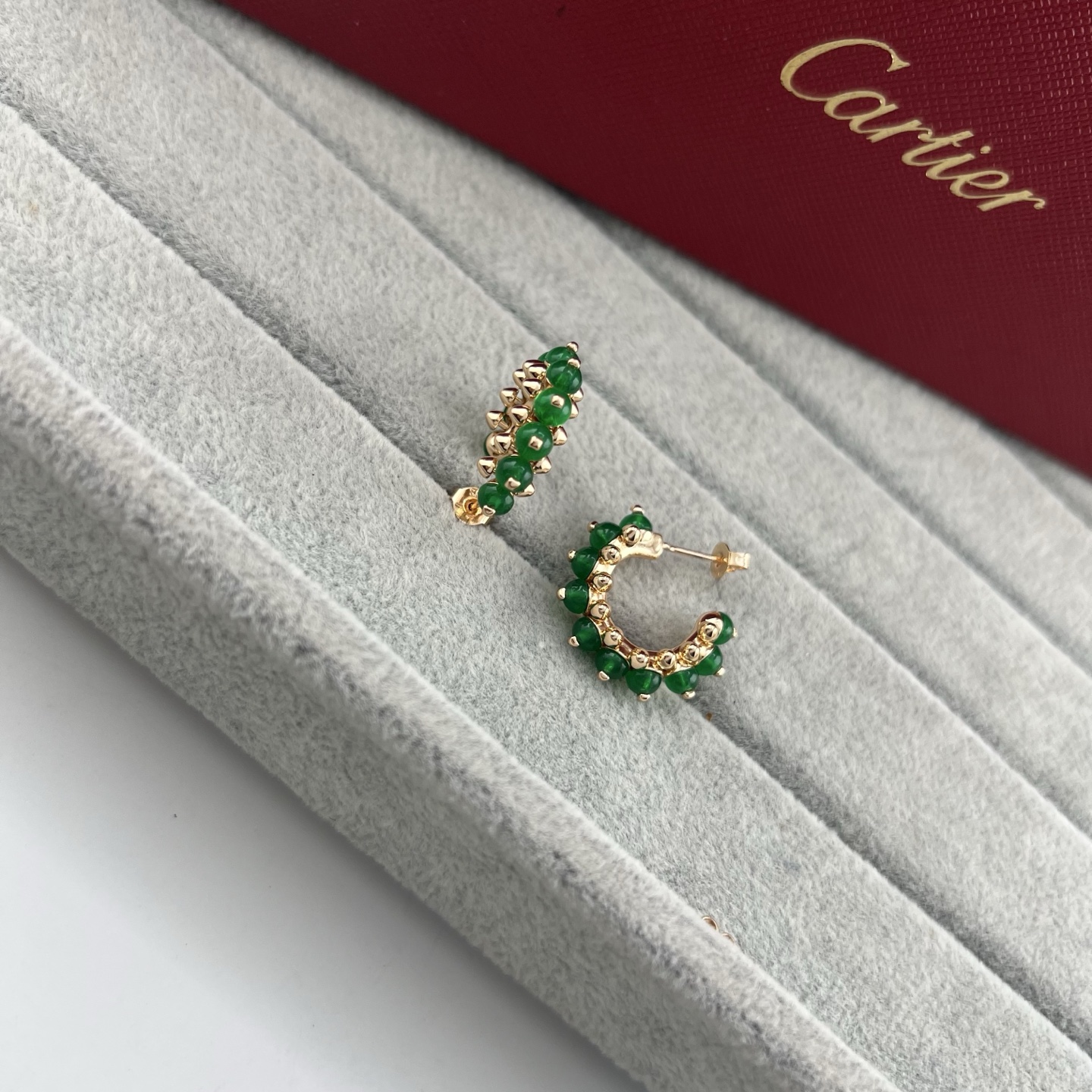 カルティエ Clash de Cartier マルチカラーストーン ピラミッドフープピアス ローズゴールド 画像 4