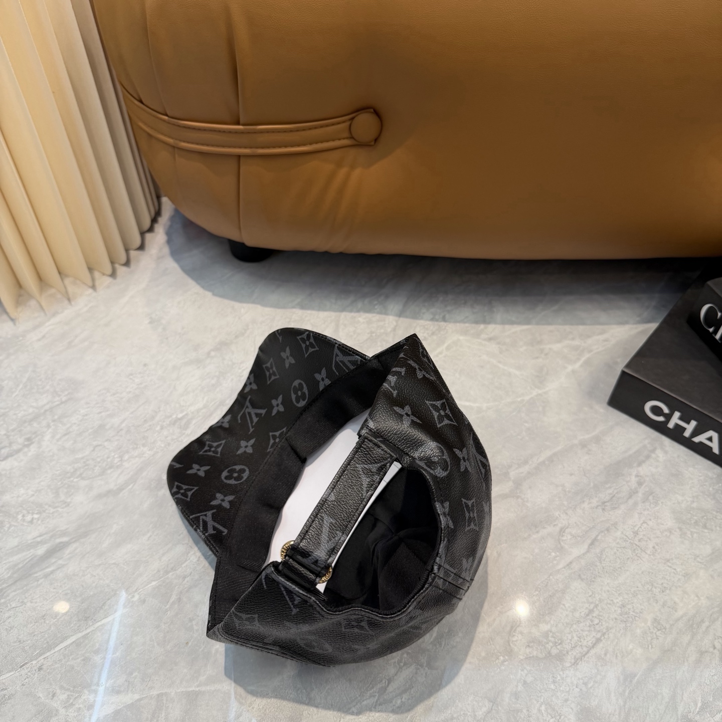 ルイ ヴィトン LV Get Ready モノグラムコーティングキャンバス キャップ ブラック M76528 詳細画像 2