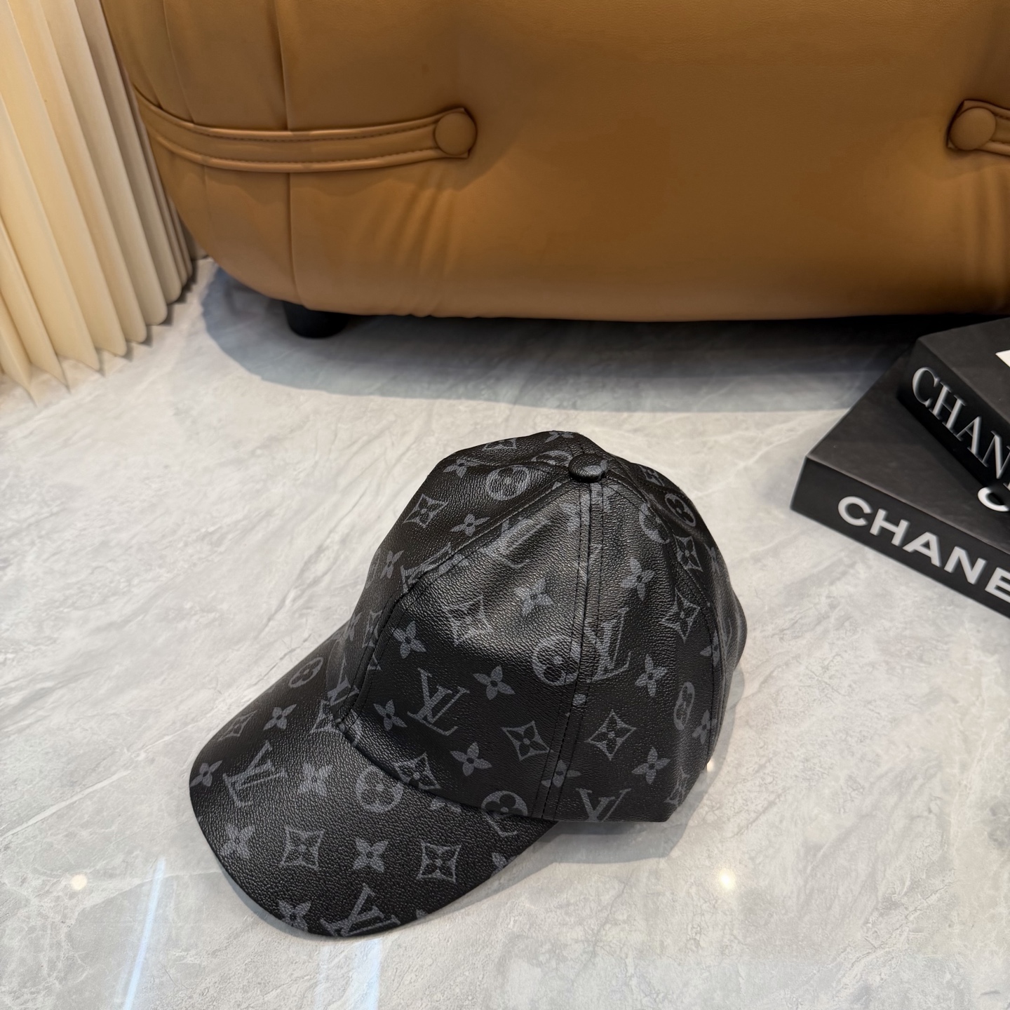 ルイ ヴィトン LV Get Ready モノグラムコーティングキャンバス キャップ ブラック M76528 画像 5
