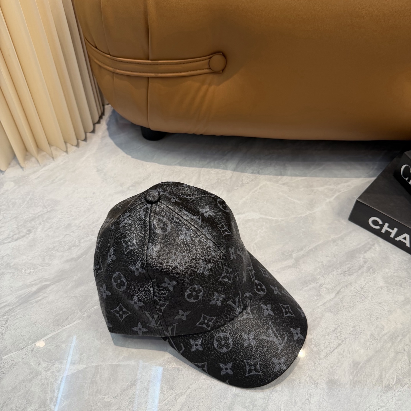 ルイ ヴィトン LV Get Ready モノグラムコーティングキャンバス キャップ ブラック M76528 画像 7