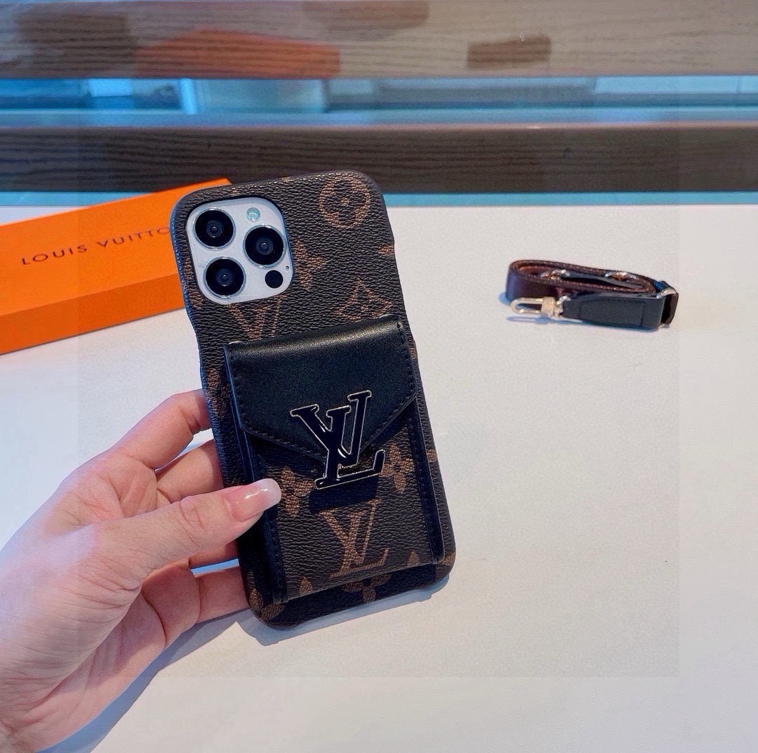 ルイ ヴィトン Passy モノグラム カードホルダー フォンケース ブラック 詳細画像 2