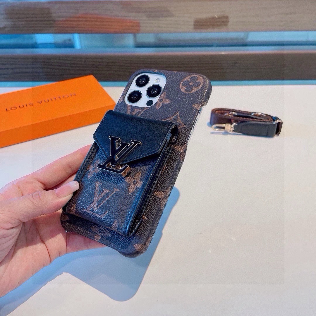 ルイ ヴィトン Passy モノグラム カードホルダー フォンケース ブラック 詳細画像 3