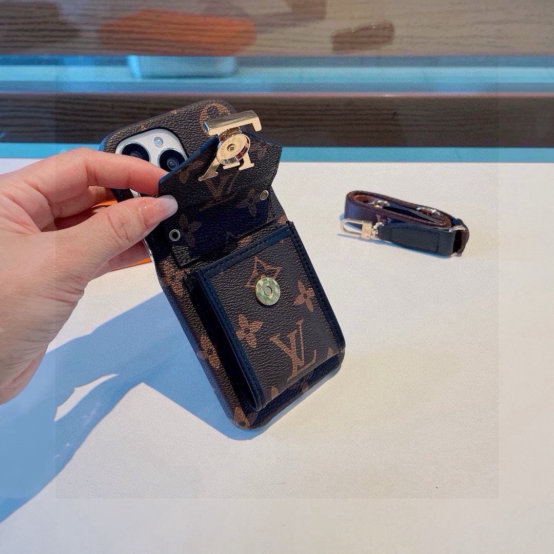 ルイ ヴィトン Passy モノグラム カードホルダー フォンケース ブラック 画像 6