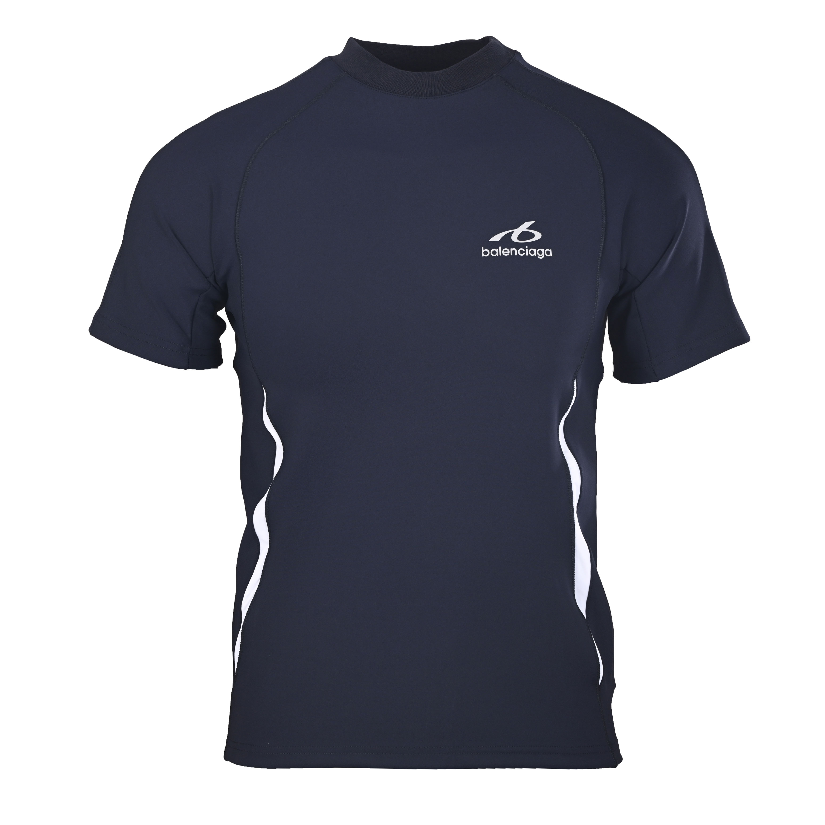 バレンシアガ BLCG リフレクティブパネル 速乾半袖Tシャツ ネイビー 詳細画像 1