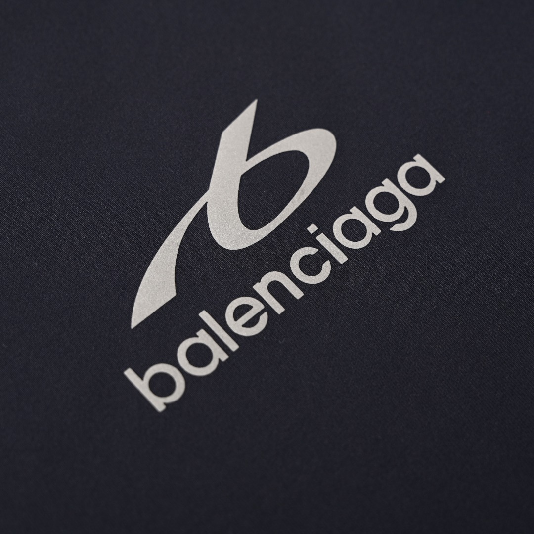 バレンシアガ BLCG リフレクティブパネル 速乾半袖Tシャツ ネイビー 画像 6