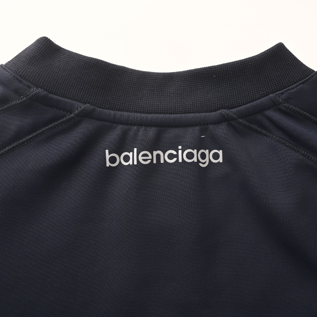 バレンシアガ BLCG リフレクティブパネル 速乾半袖Tシャツ ネイビー 画像 8