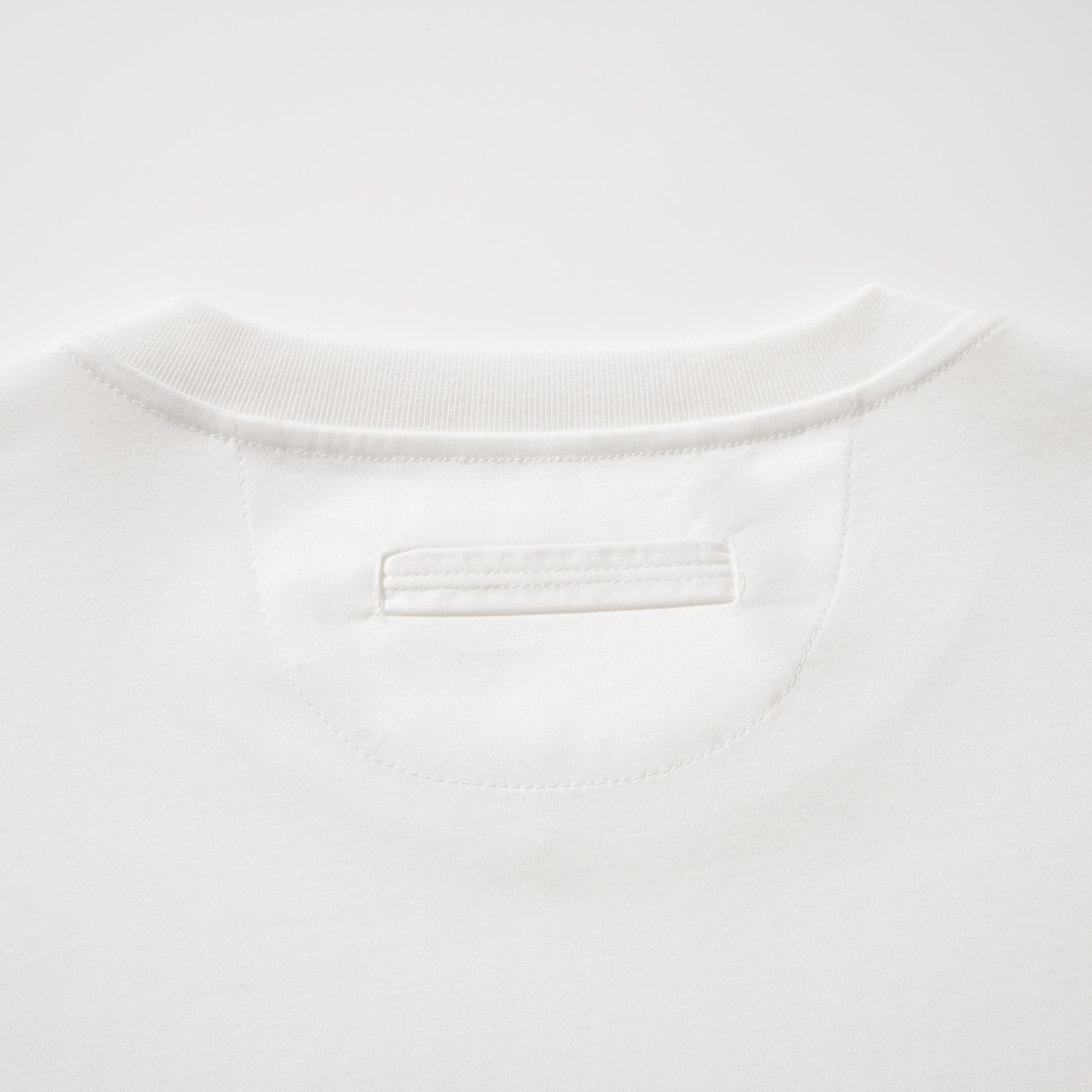 ゼニア Notte Oasi コットンピケ Tシャツ ホワイト 画像 8