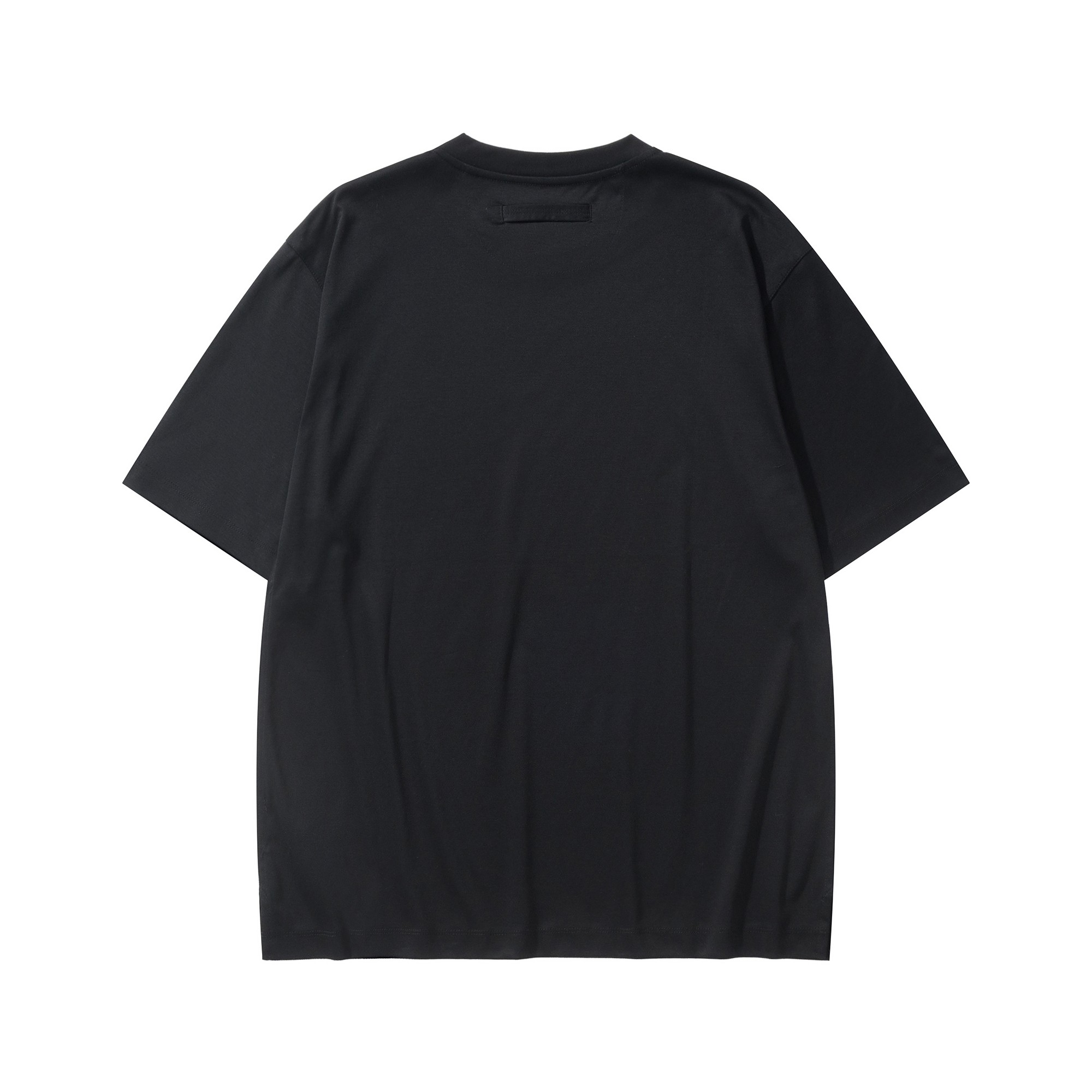 ゼニア Notte Oasi コットンピケ Tシャツ ブラック 詳細画像 2