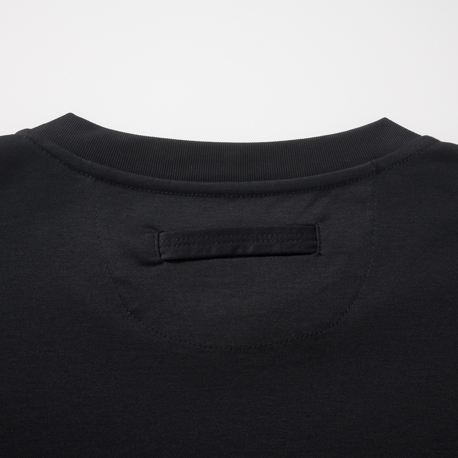 ゼニア Notte Oasi コットンピケ Tシャツ ブラック 画像 8
