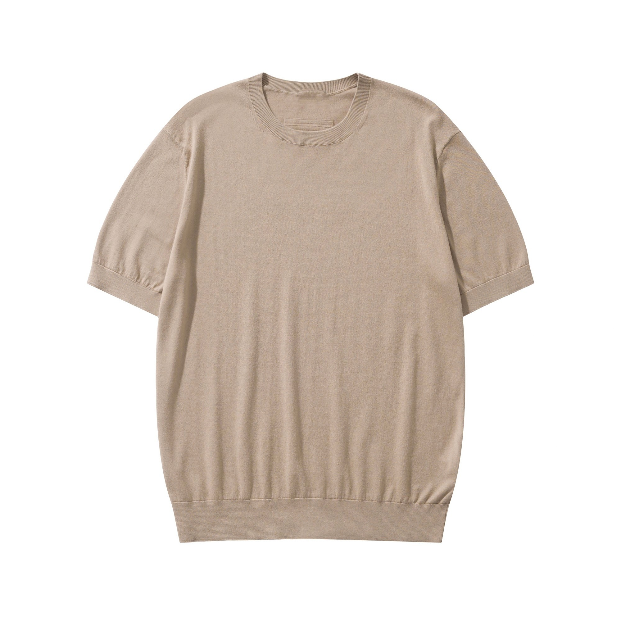 ゼニア Sabbia Oasi コットン Tシャツ ライトトープ 詳細画像 1