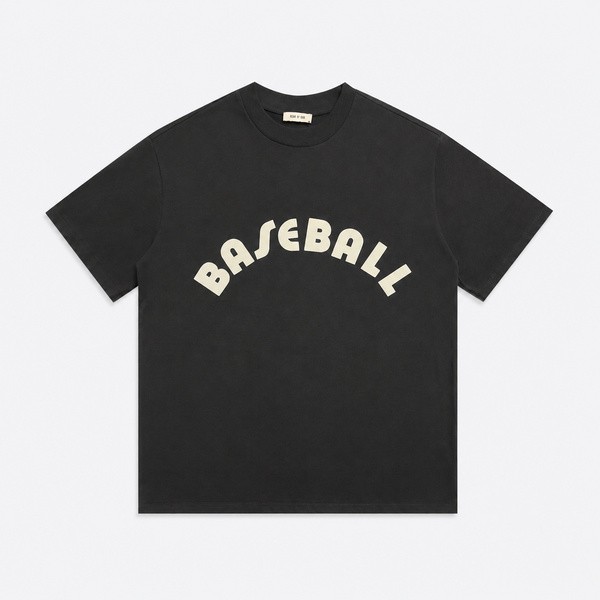 フィア オブ ゴッド ベースボール 発泡ロゴ Tシャツ ブラック