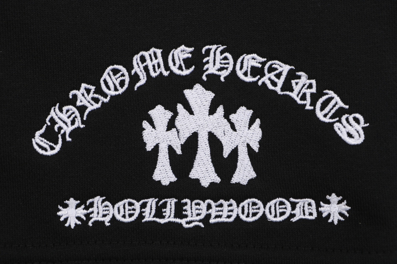 クロムハーツ サンスクリット トリプルクロス刺繍 ショーツ ブラック 画像 5
